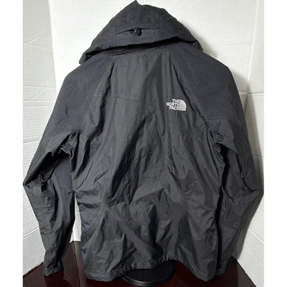 The North Face GORE-TEX Black Hooded Zip Rain Jacket Coat Size SP
